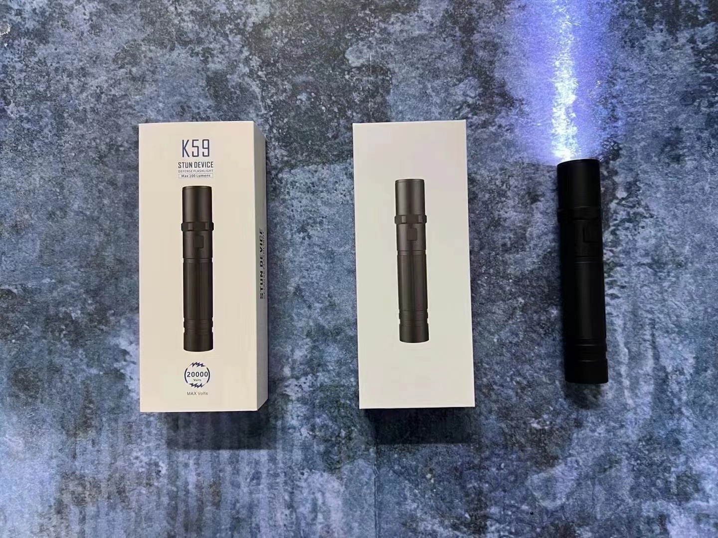 K59防身电棍 高压电击手电筒 女生防狼车载器材 - 大盟安防 8。 大盟安防高端K59防身电棍高压电击手电实拍